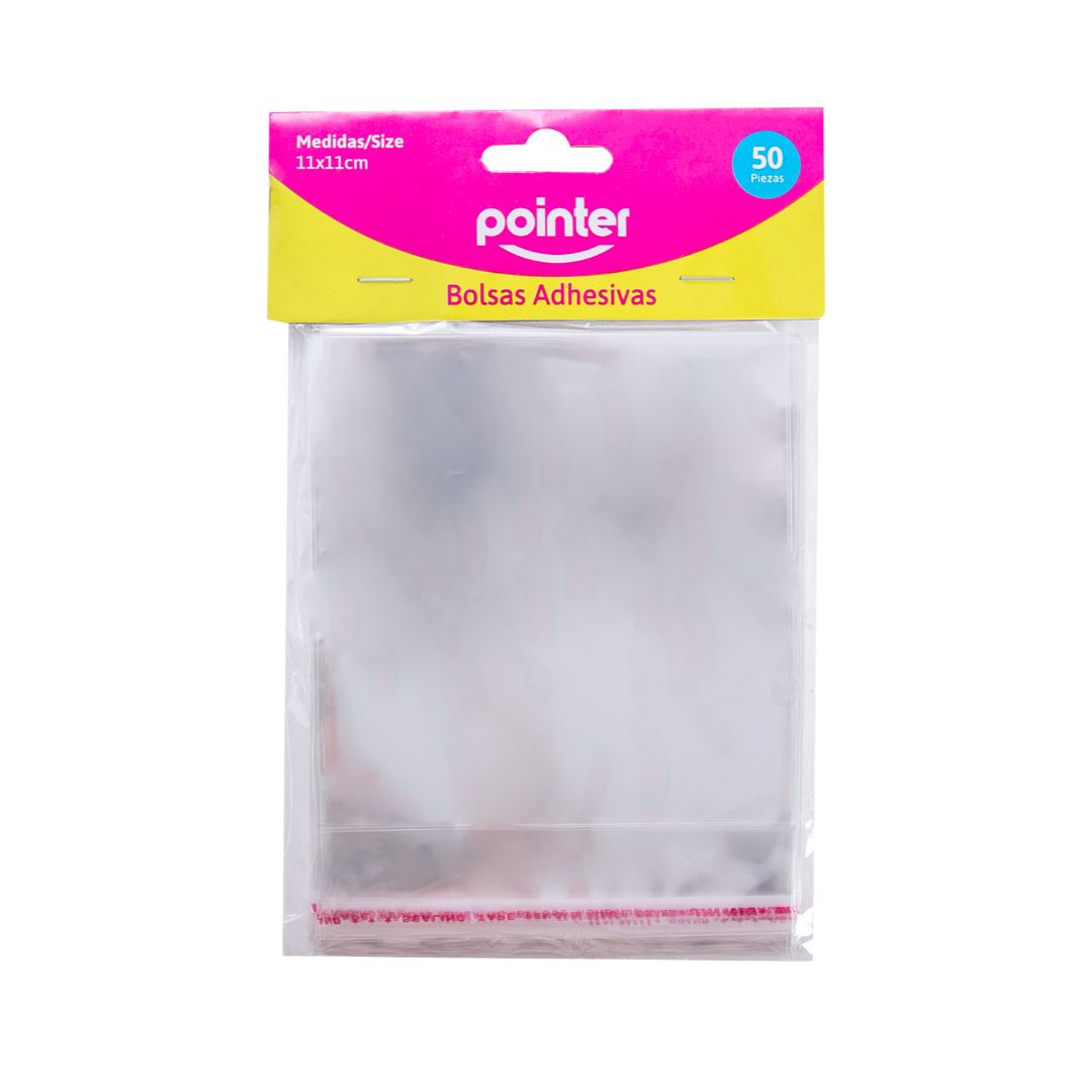 BOLSA ADHESIVA POINTER S/AGARRADOR BX50 11X11CM (F. 288 BAG)
