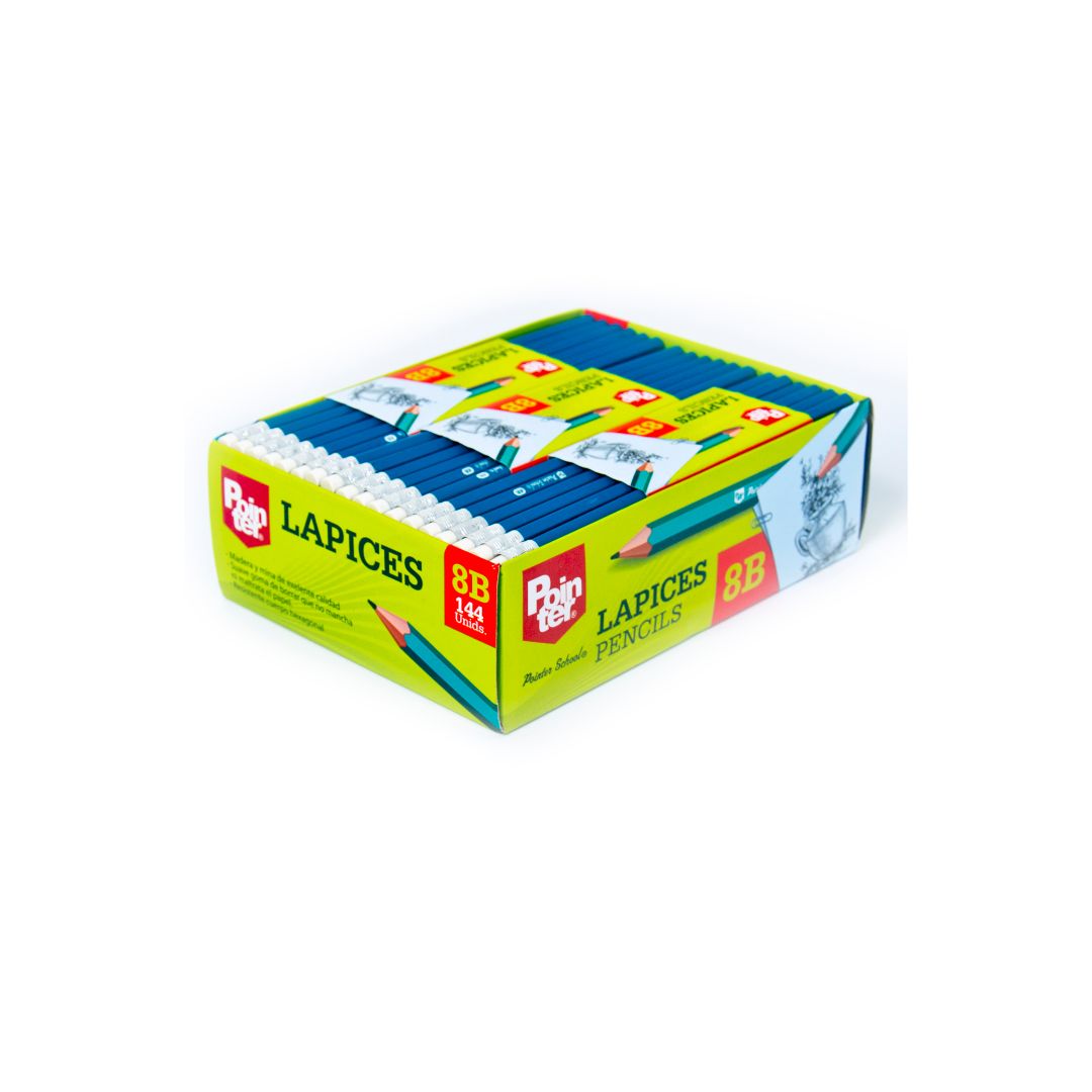 LAPIZ PARA DIBUJO POINTER DE GRAFITO PX12 8B (F. 240 DOC)
