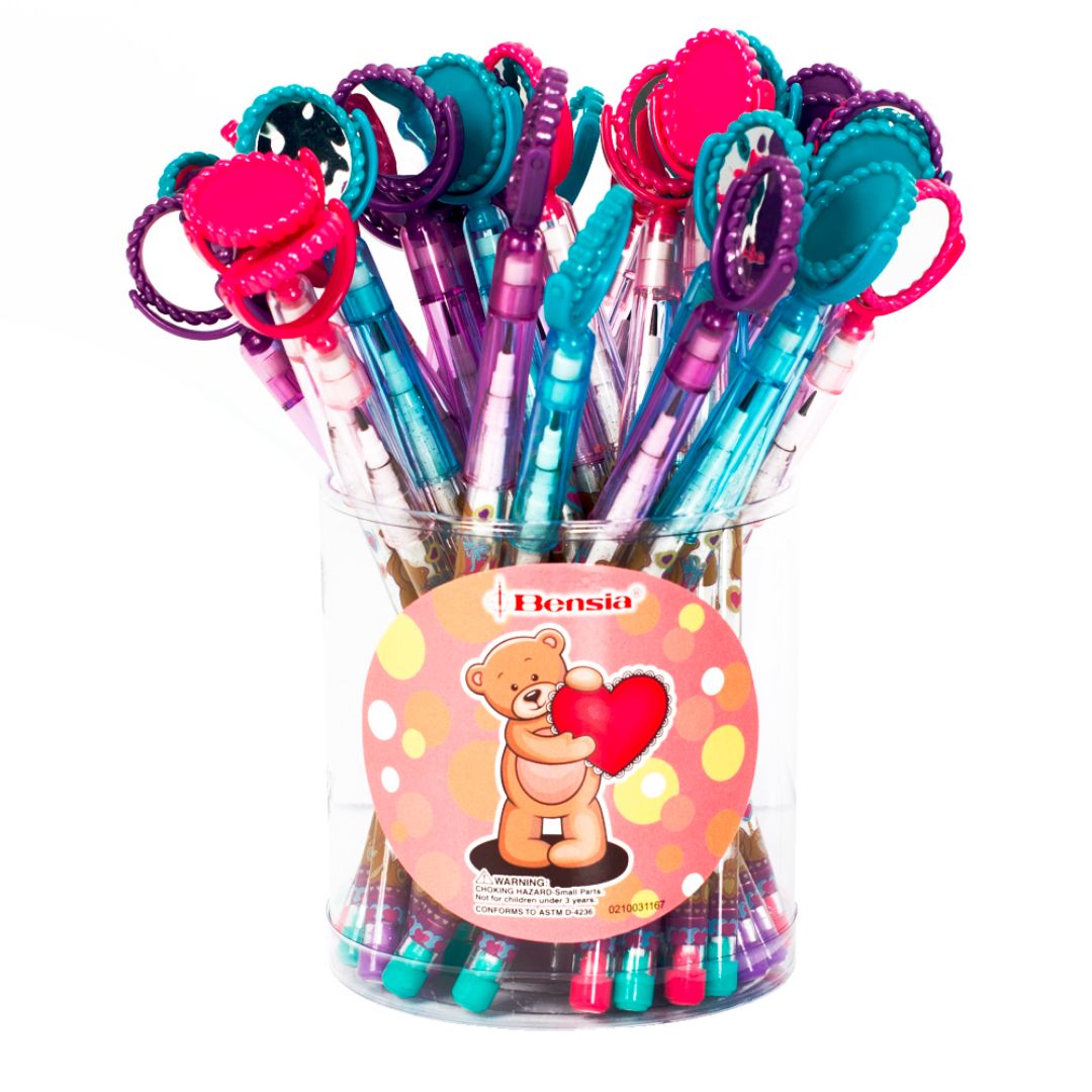 PORTAMINAS ESCOLAR BENSIA C/ESPEJO BX36 3 COLORES (F. 32 BOT)
