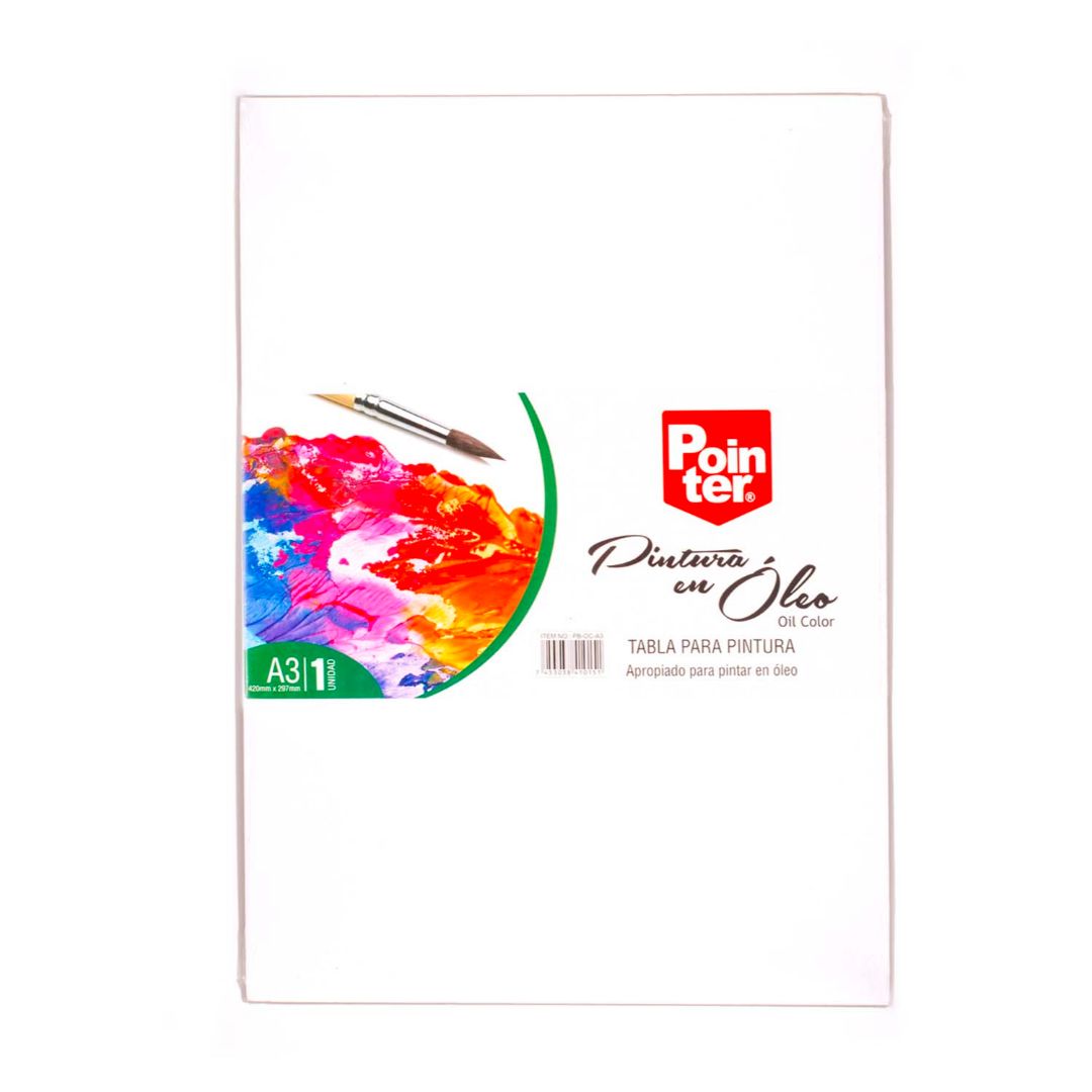 CARTON CON TELA POINTER P/OLEO A3 (F. 12 UNI)
