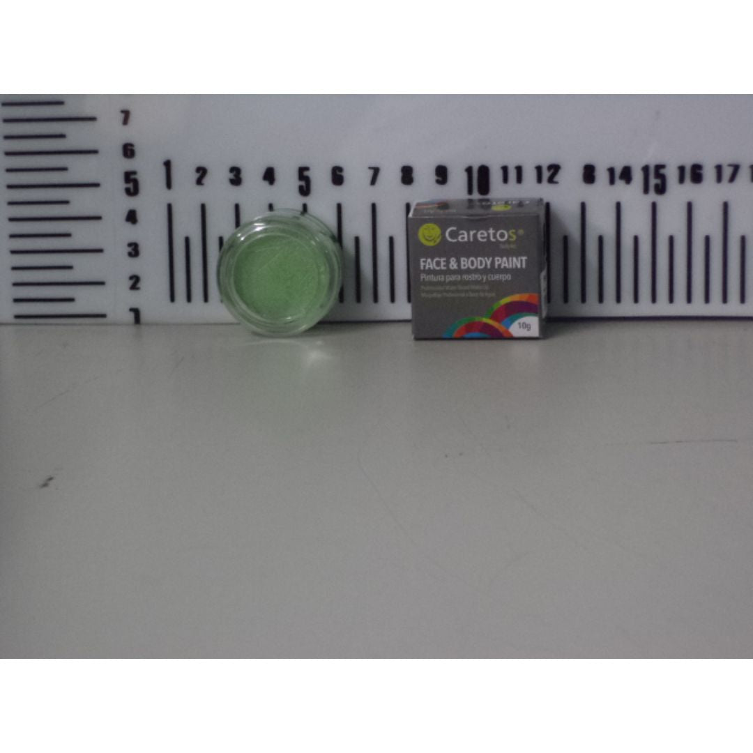 PINTA CARITAS CARETOS VERDE PERLADO 10G (F. 120 UNI)
