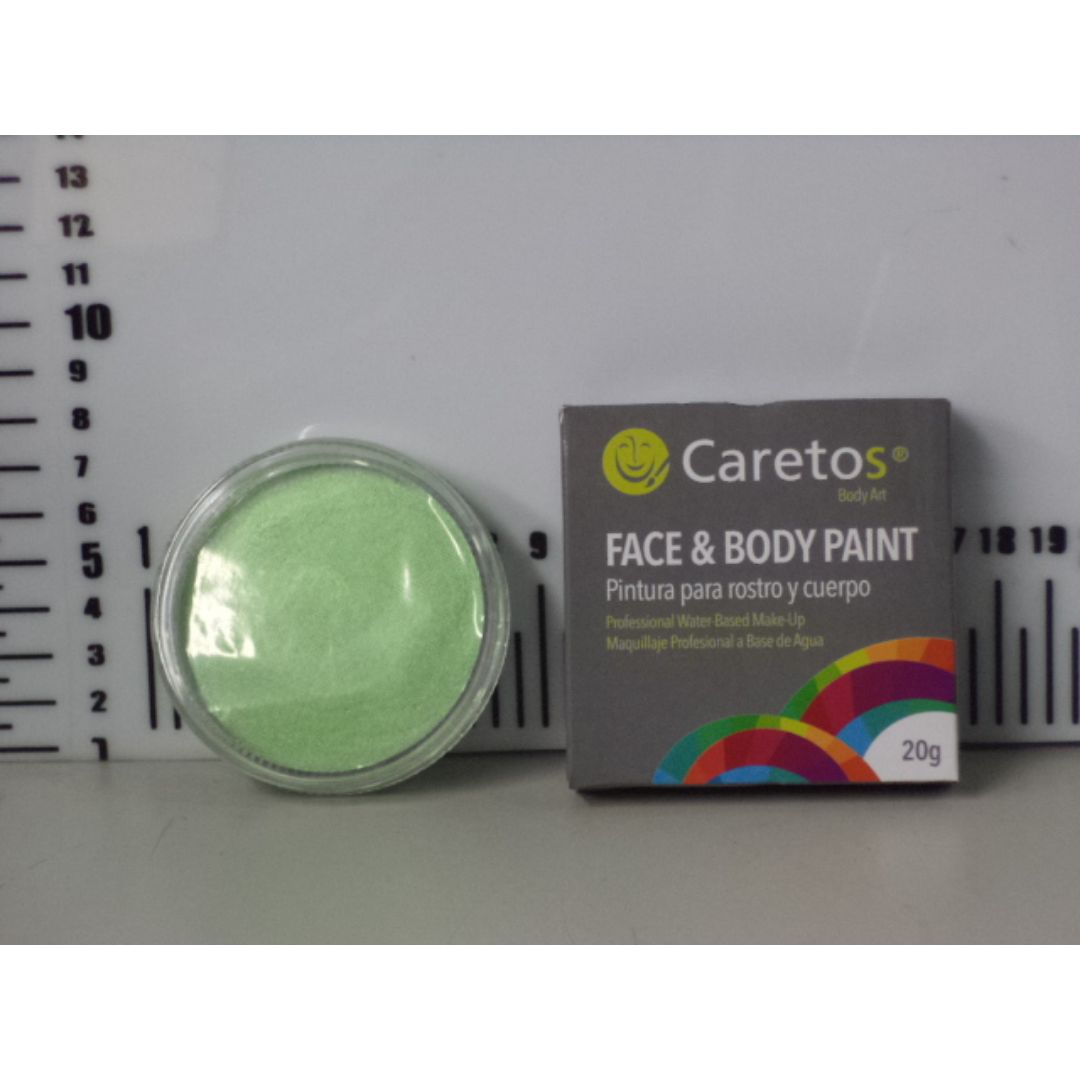 PINTA CARITAS CARETOS VERDE PERLADO 20G (F. 120 UNI)