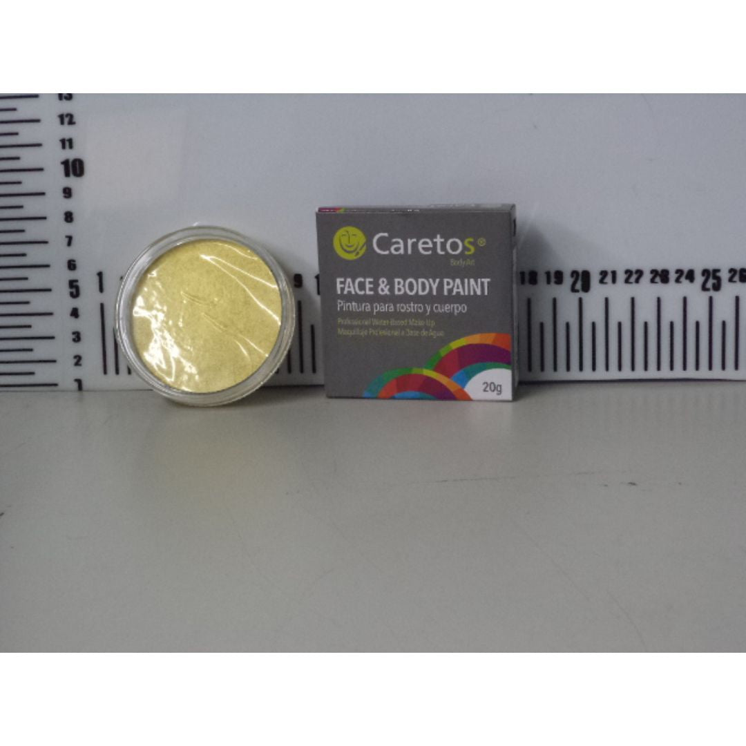 PINTA CARITAS CARETOS AMARILLO PERLADO 20G (F. 120 UNI)