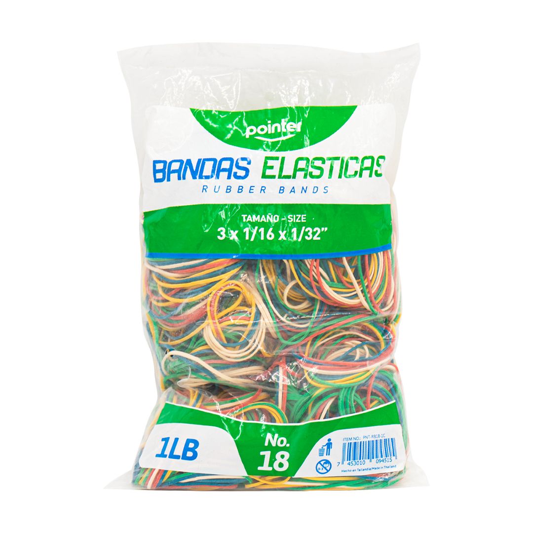 HULES POINTER COLORES SURTIDOS NO.18 1LB. (F. 20 BAG)