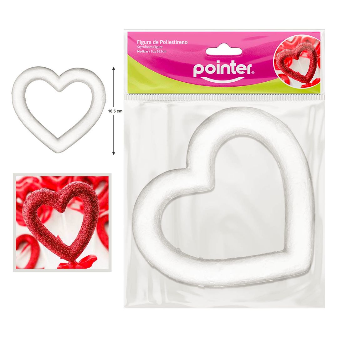 DUROPORT POINTER SILUETA CORAZON GRANDE 16.5CM (F. 100 SETS)
