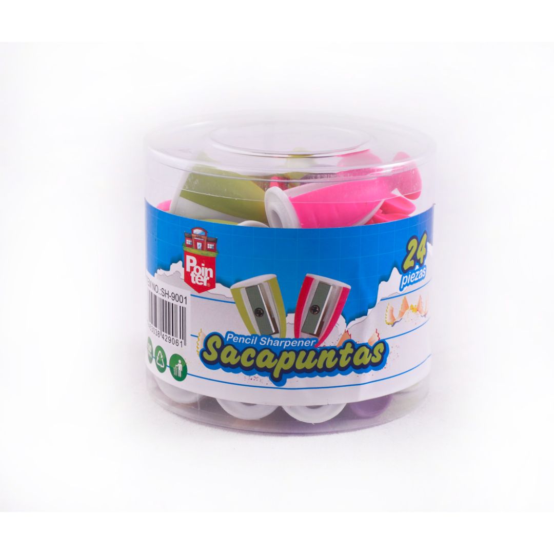 SACAPUNTAS POINTER COPA CON VENTOSA 2 COL. BOTEX24 (F. 12 BOT)
