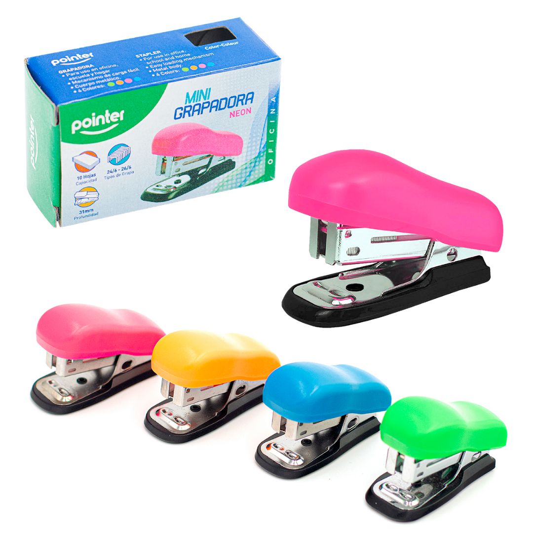 ENGRAPADORA MINI POINTER 4 COLORES NEON 10 H. (F. 144 PZAS)