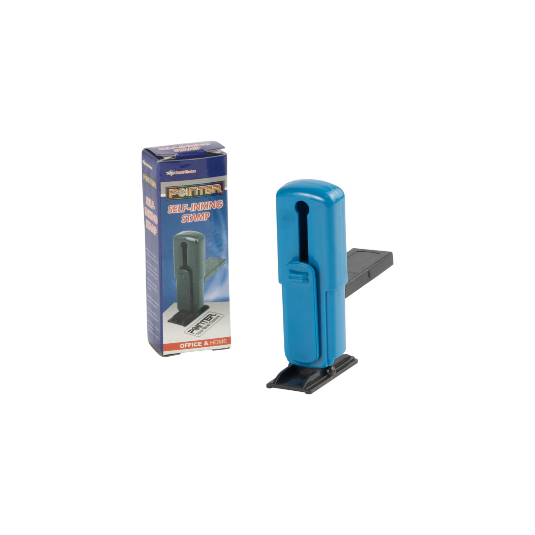 SELLO AUTOMATICO POINTER DE BOLSILLO COLOR AZUL Y NEGRO (F.240 UNI)