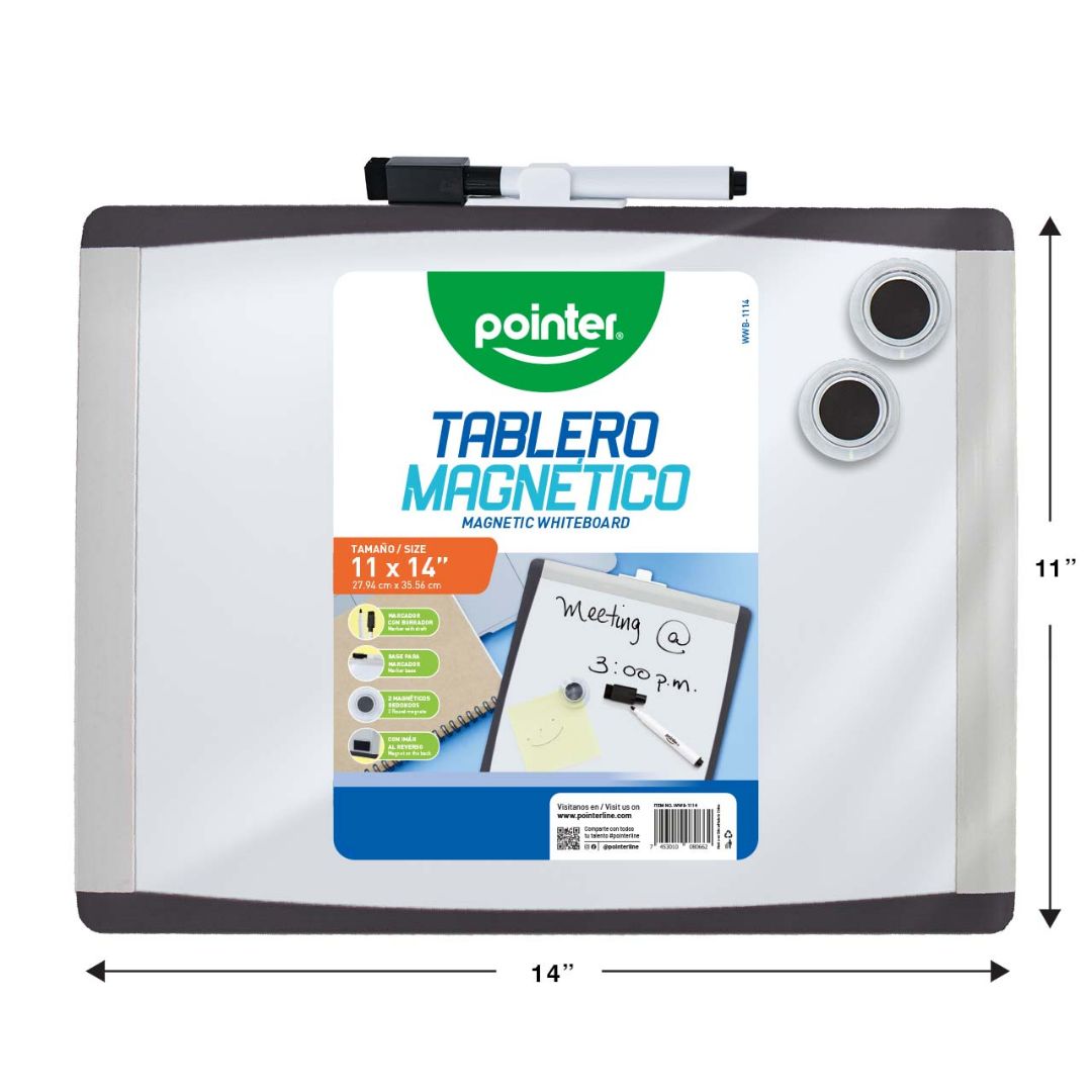PIZARRON MAGNETICO POINTER 11"X14" (F. 24 PZAS)