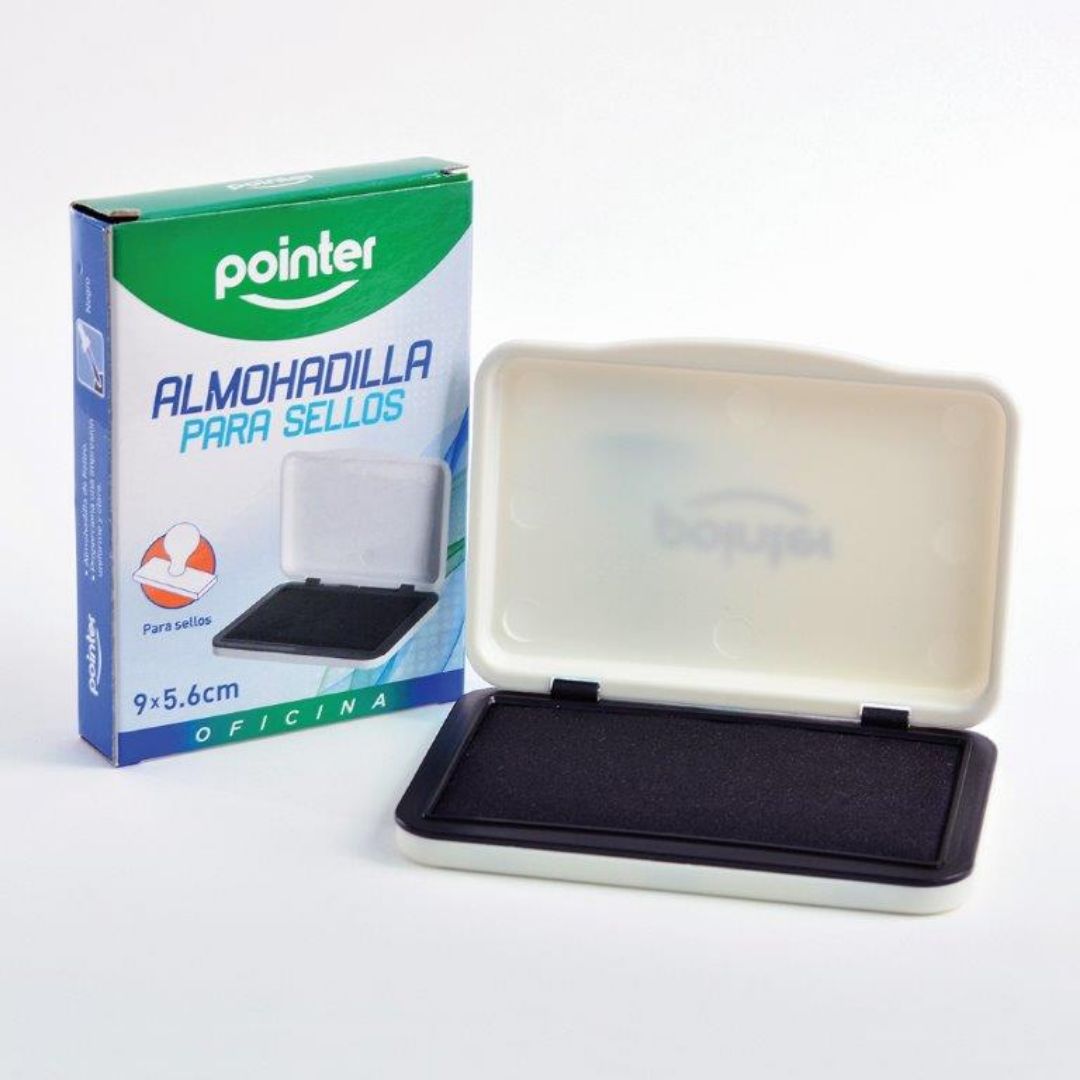ALMOHADILLA P/SELLO POINTER NEGRA 9X5.6CM (F.144 UNI)