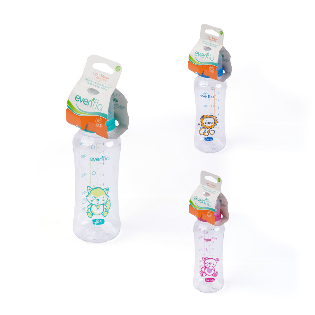 PACHA HUELLITAS EVENFLO 3 DISEÑOS 8 ONZAS (F. 24 PZA)