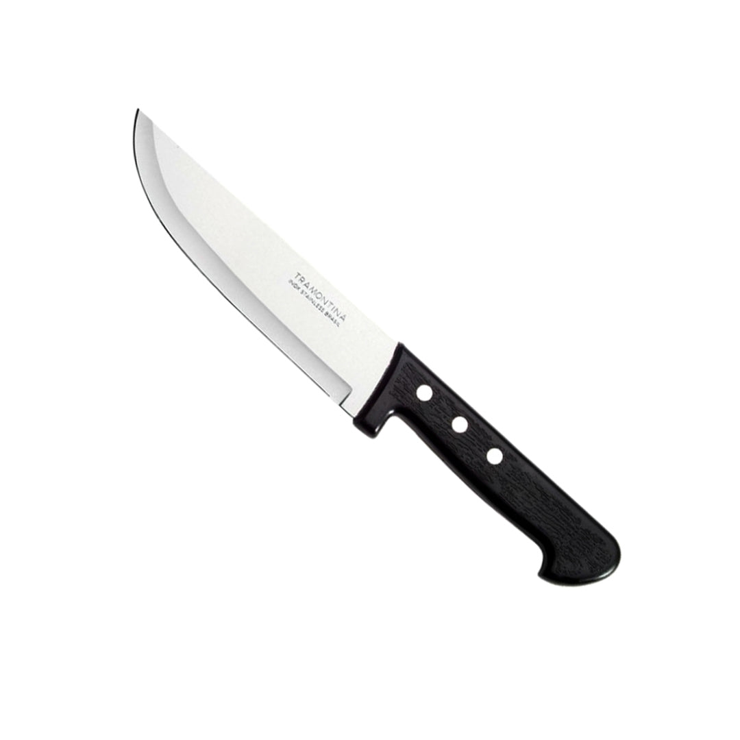 CUCHILLO P/COCINA TRAMONTINA PLENUS CACHA NEGRA 6" (F. 120 UNI)
