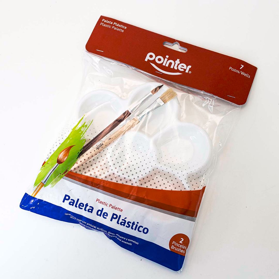 MEZCLADOR POINTER DISEÑO DE FLOR C/2PINCELES (F. 72 SETS)