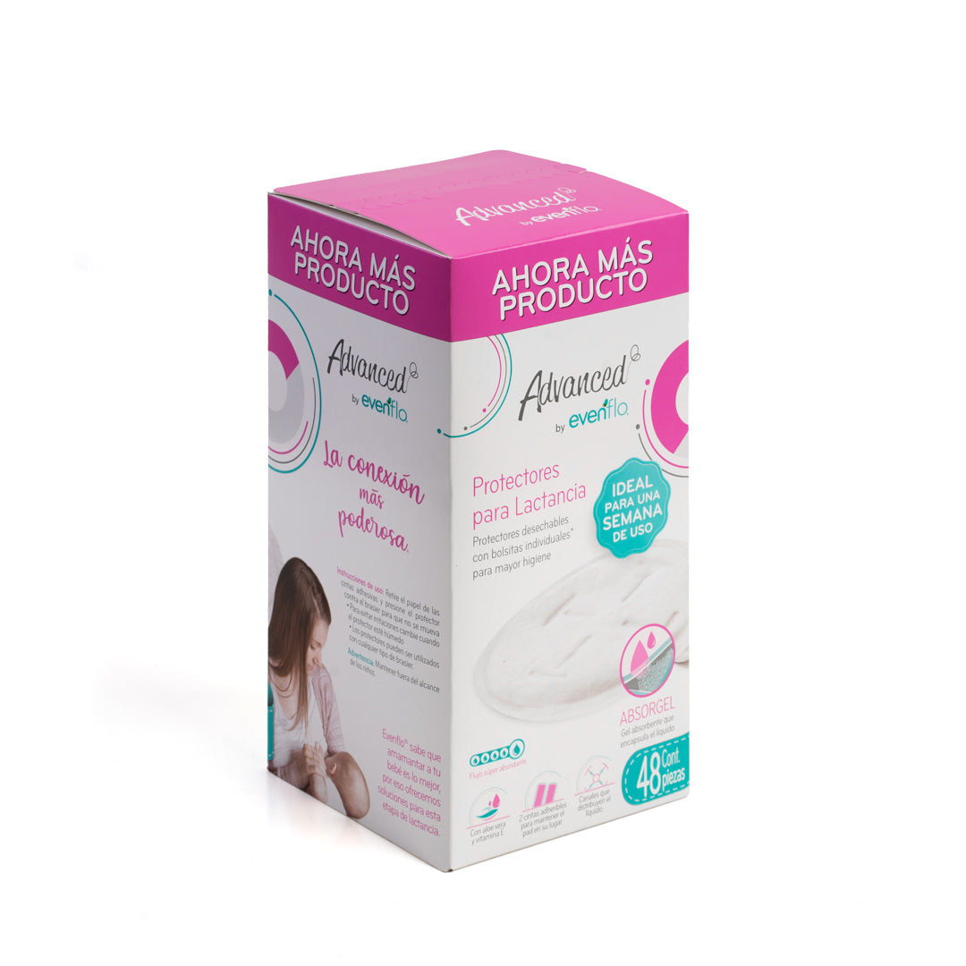 PADS PROTECTORES DE LACTANCIA EVENFLO 48U (F. 12 BOX)