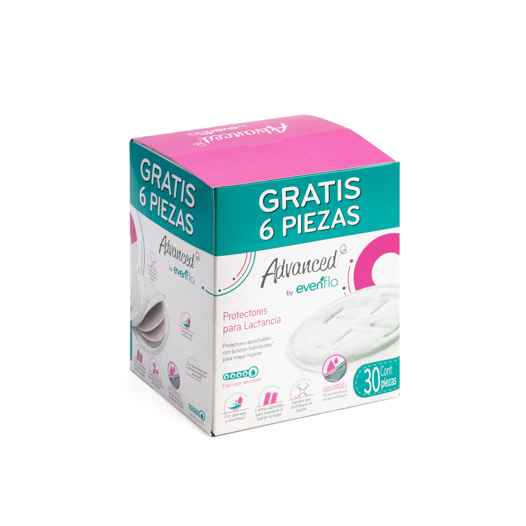 PADS PROTECTORES DE LACTANCIA EVENFLO 30U (F. 8 BOX)