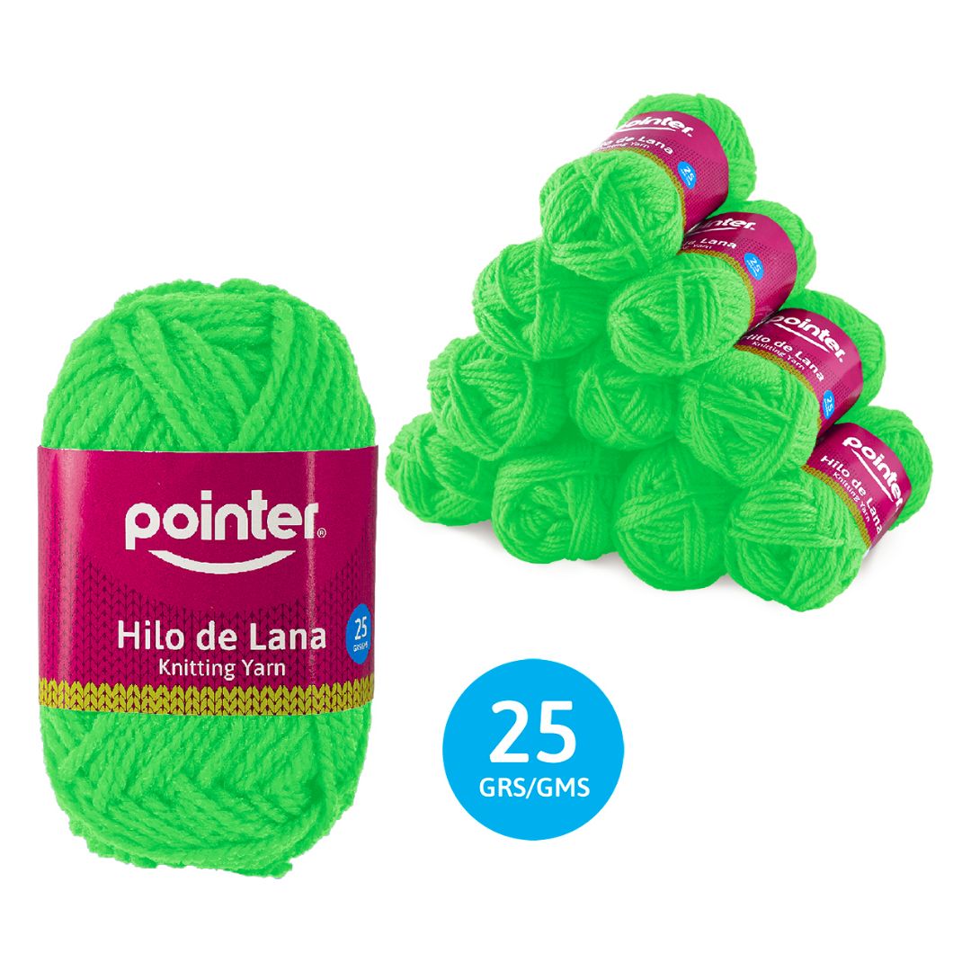 LANA ZOLA VERDE FLUORESCENTE PX10 25G (F. 20 PAQ)