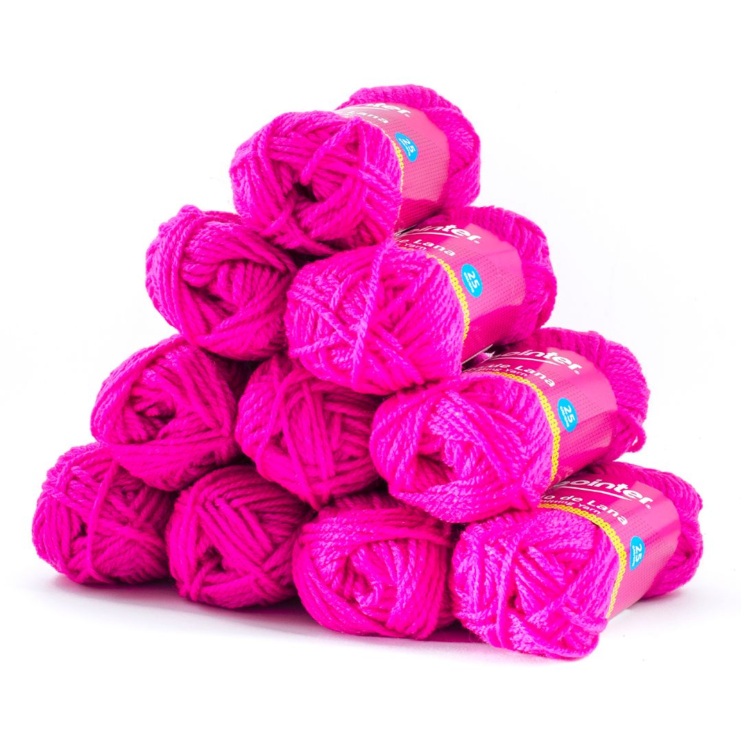 LANA ZOLA FUCSIA FLUORESCENTE PX10 25G (F. 20 PAQ)