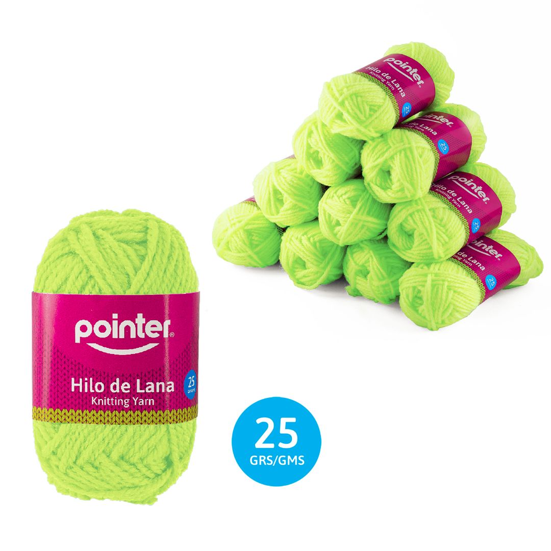 LANA ZOLA AMARILLO FLUORESCENTE PX10 25G (F. 20 PAQ)