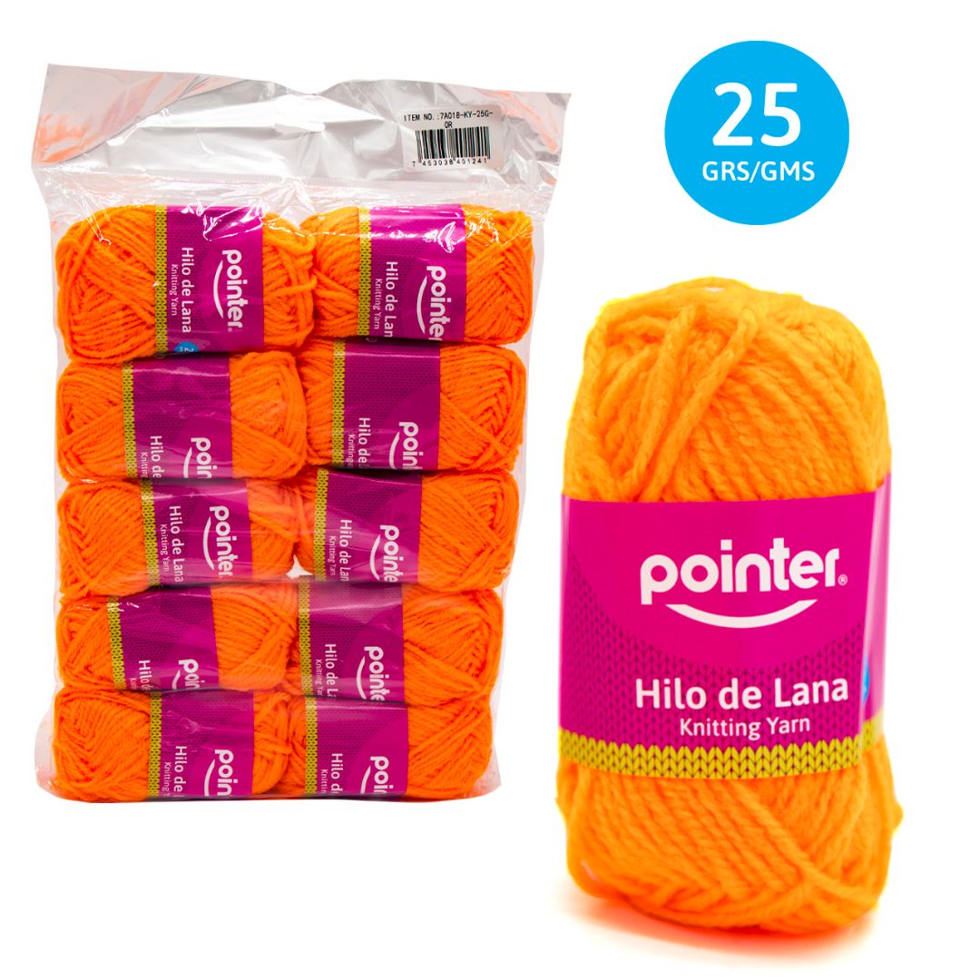 LANA POINTER NARANJA PX10 25G (F. 20 PAQ)