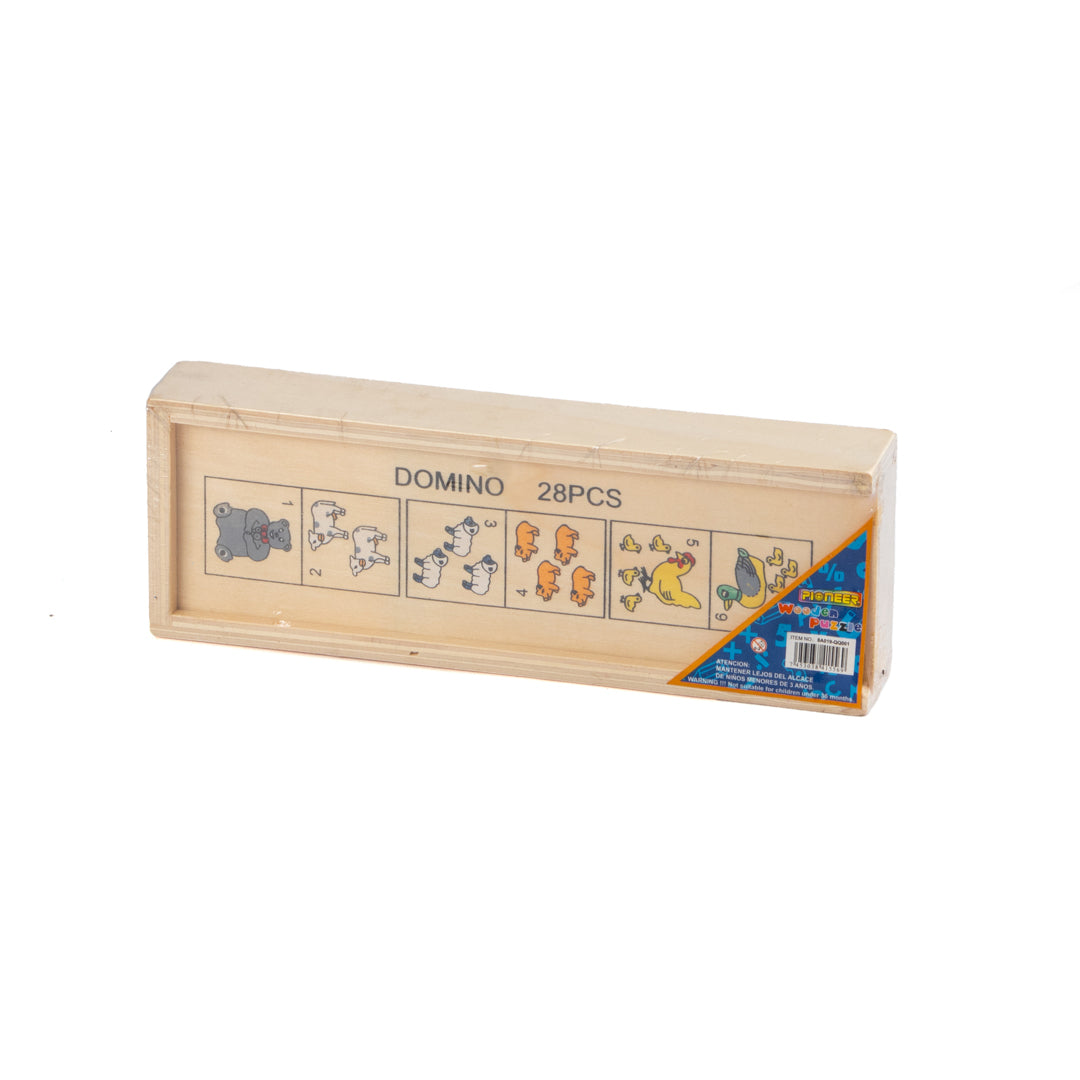 DOMINO DE MADERA POINTER ANIMALES 28 PZAS (F. 48 UNI)
