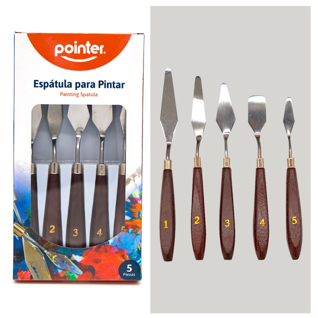 SET ESPATULAS POINTER #1 AL #5 (F. 60 SET)