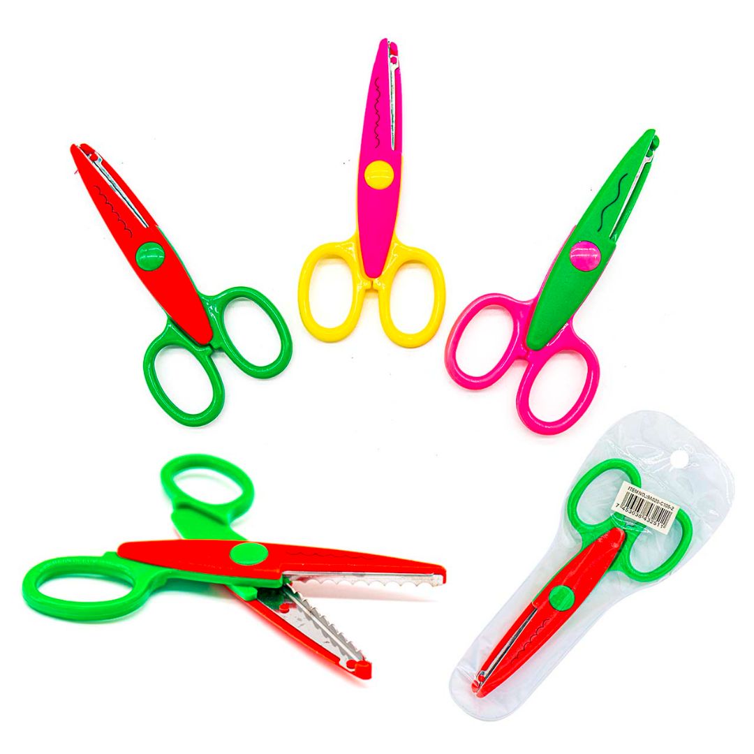 TIJERAS GREKA POINTER CORTE C/FORMA 6 DISEÑOS 5" (F. 192 UNI)
