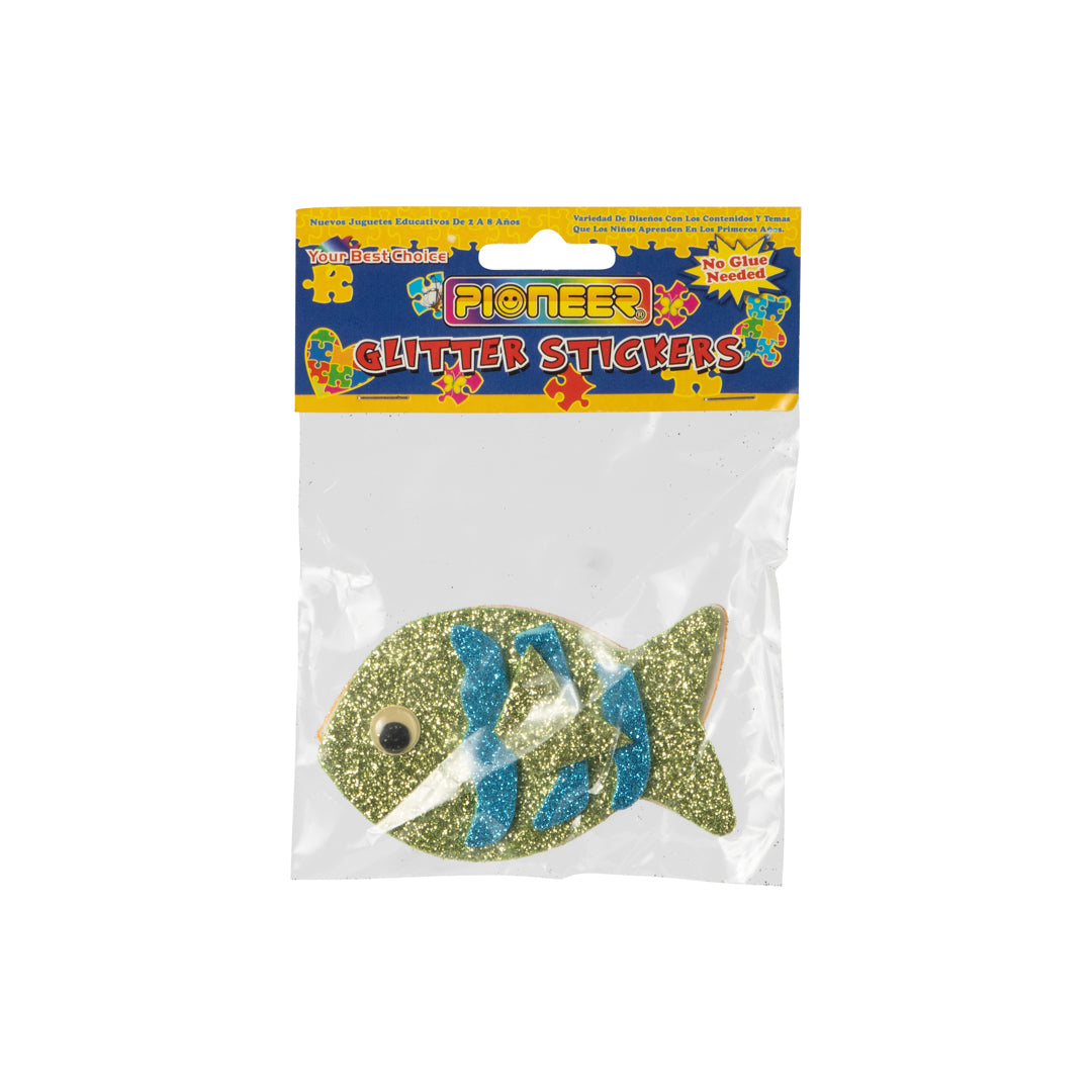 FIGURA DE FOAMY POINTER ADHESIVA C/ESCARCHA PEZ (F. 144 UNI)