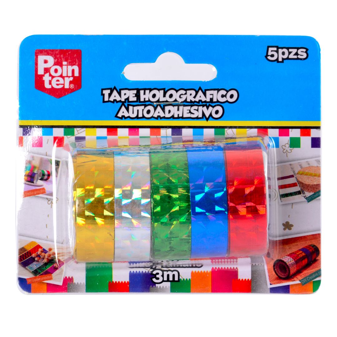 SET CINTA POINTER HOLOGRAFICA REFLECTIVA BLISTERX5 3M (F. 360 SETS)