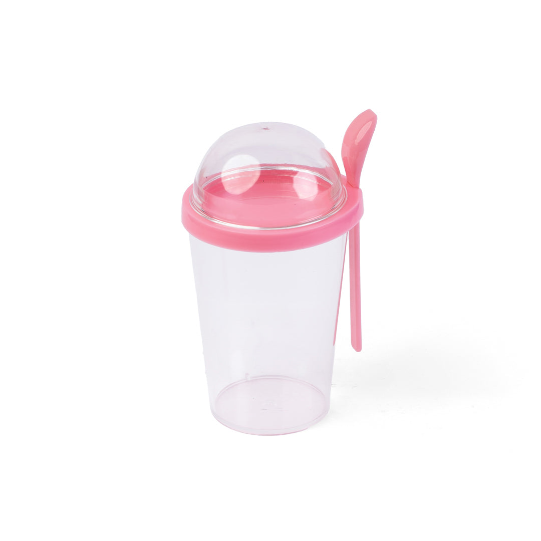 VASO PARA HELADO PRONTO C/CUCHARA Y PORTA CEREAL (F. 60 PZA)