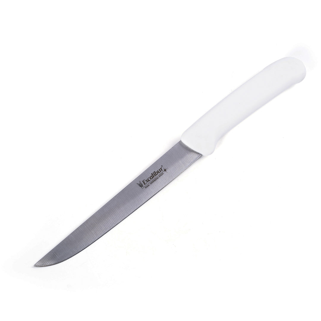 CUCHILLO EXCALIBUR CACHA BLANCA 7" (F. 144 PZA)