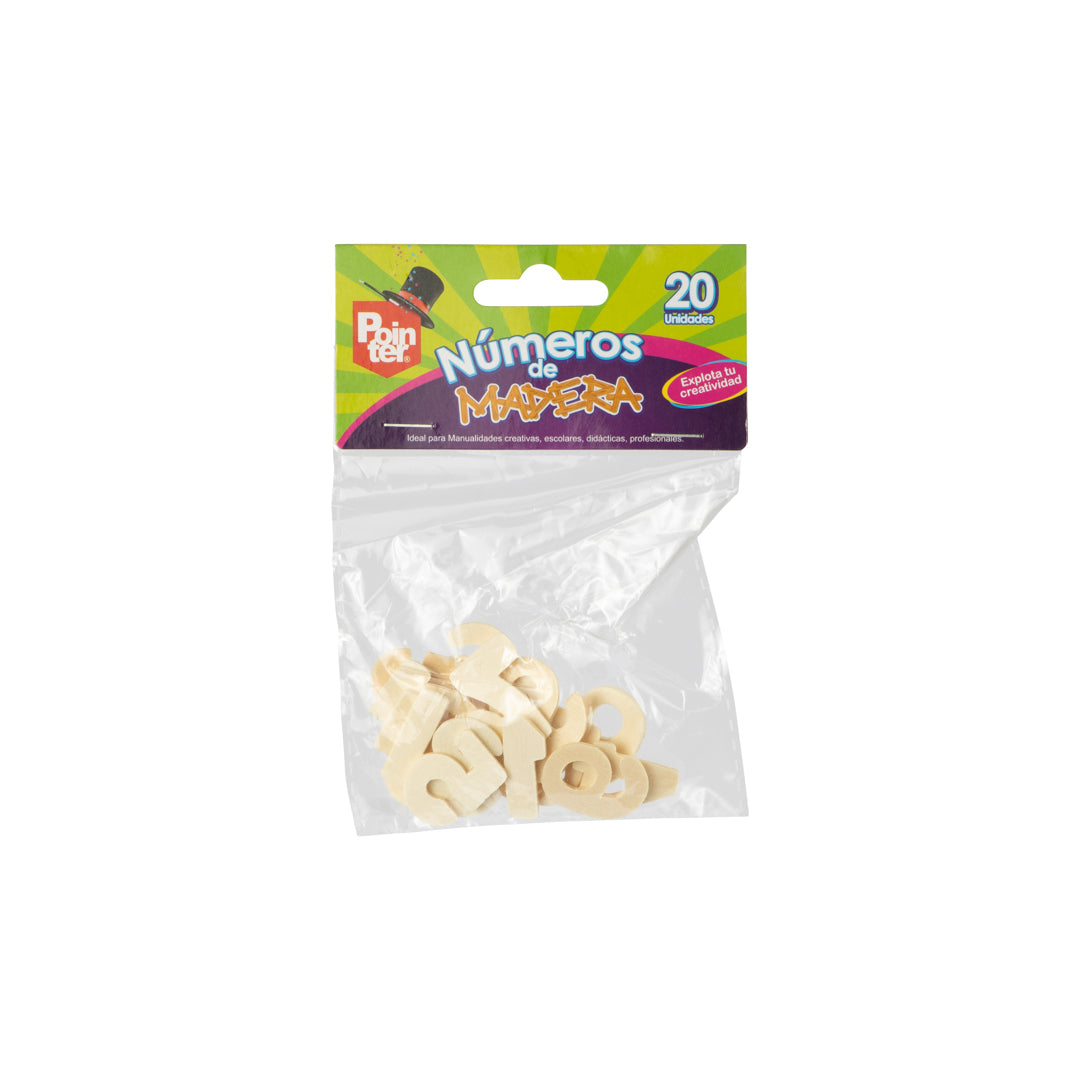 NUMEROS DE MADERA POINTER BX20 (F. 144 UNI)