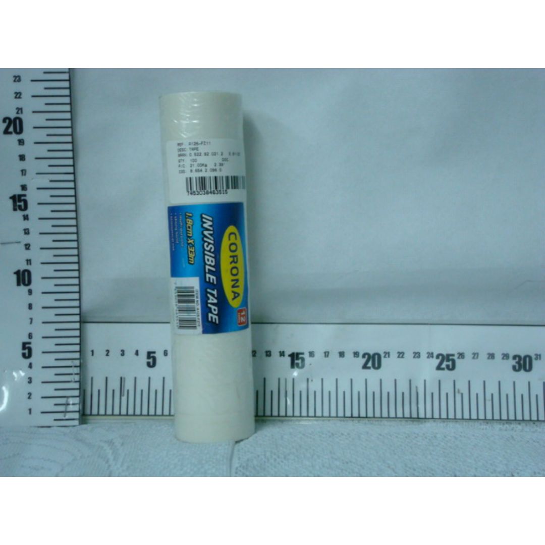 CINTA INVISIBLE CORONA PX12 18MMX33M (F. 40 DOC)