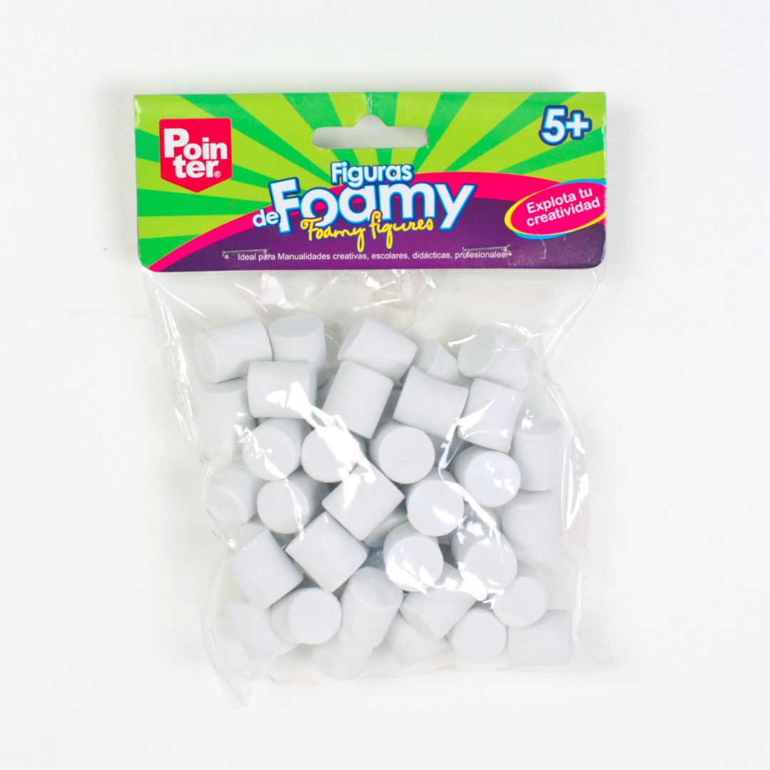 FIGURAS DE FOAMY POINTER CILINDROS BLANCOS (F. 144 UNI)