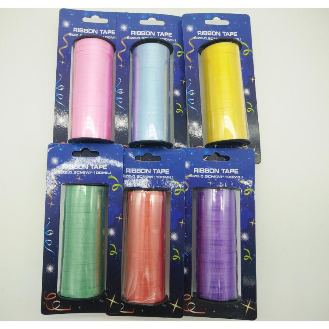 SERPENTINA 0.5CM X 100 YDS 6 COL. (F. 108 ROLLOS)