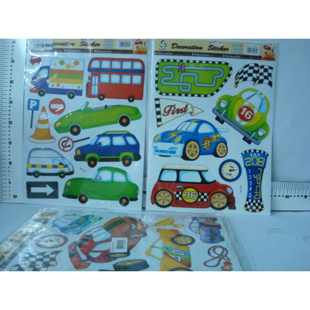 STICKERS TRANSPORTES Y AUTOS DE CARRERAS (F. 10 DOC)