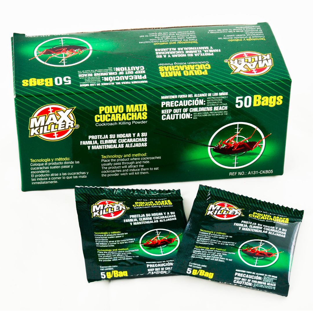 POLVO PARA CUCARACHAS MAX KILLER (F. 20 BOX)