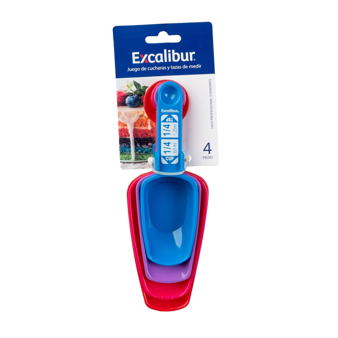 MEDIDOR EXCALIBUR SETX4 CUCHARAS PLASTICAS (F. 72 SETS)
