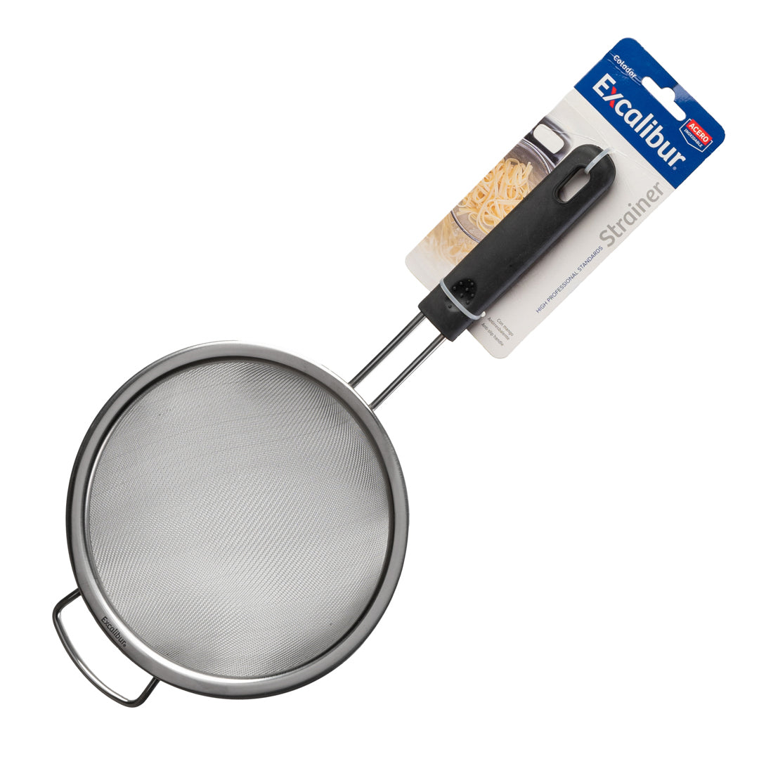COLADOR EXCALIBUR DE ACERO INOXIDABLE 6" (F. 48 PZA)