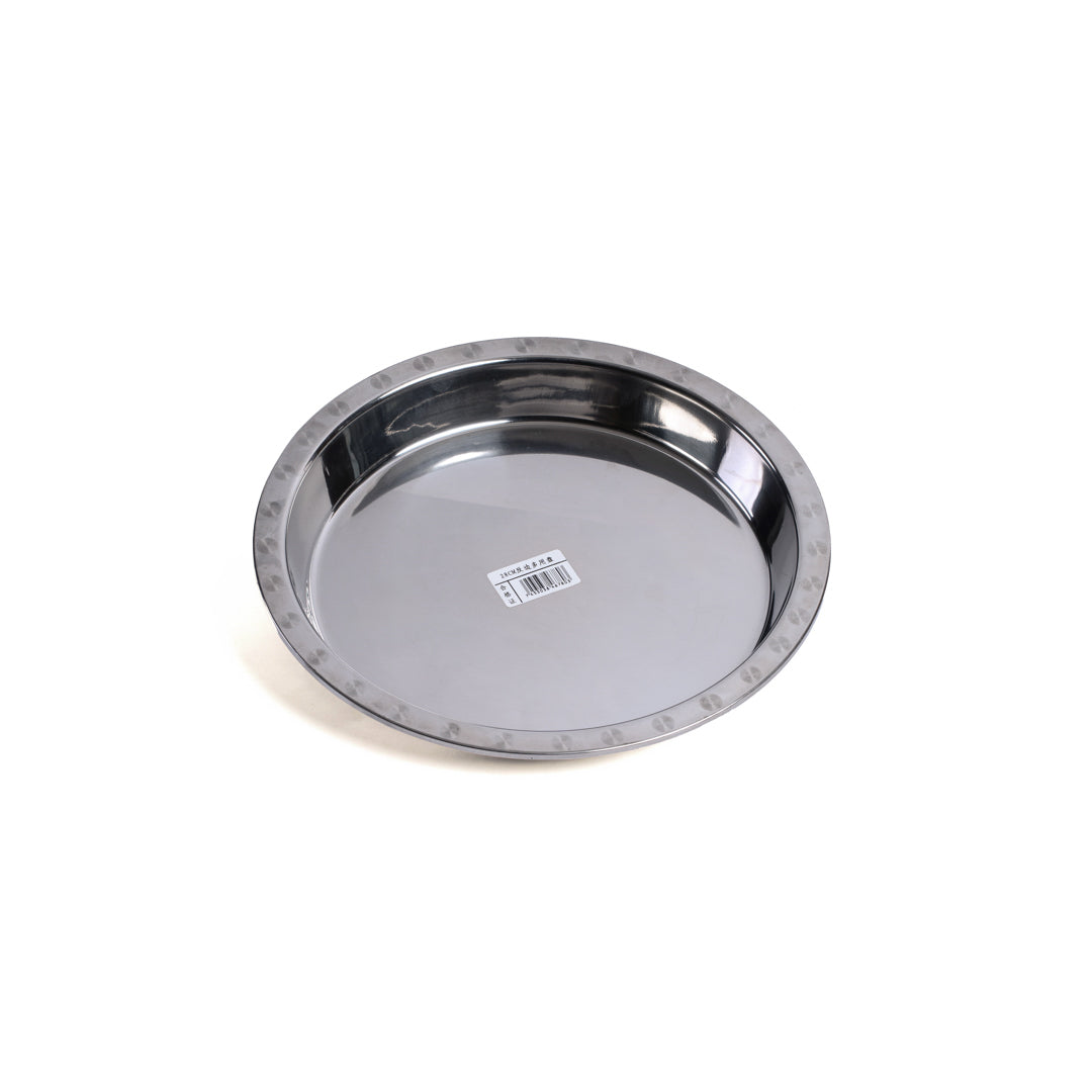 AZAFATE REDONDO DE ACERO INOXIDABLE 26CM (F. 36 UNI)