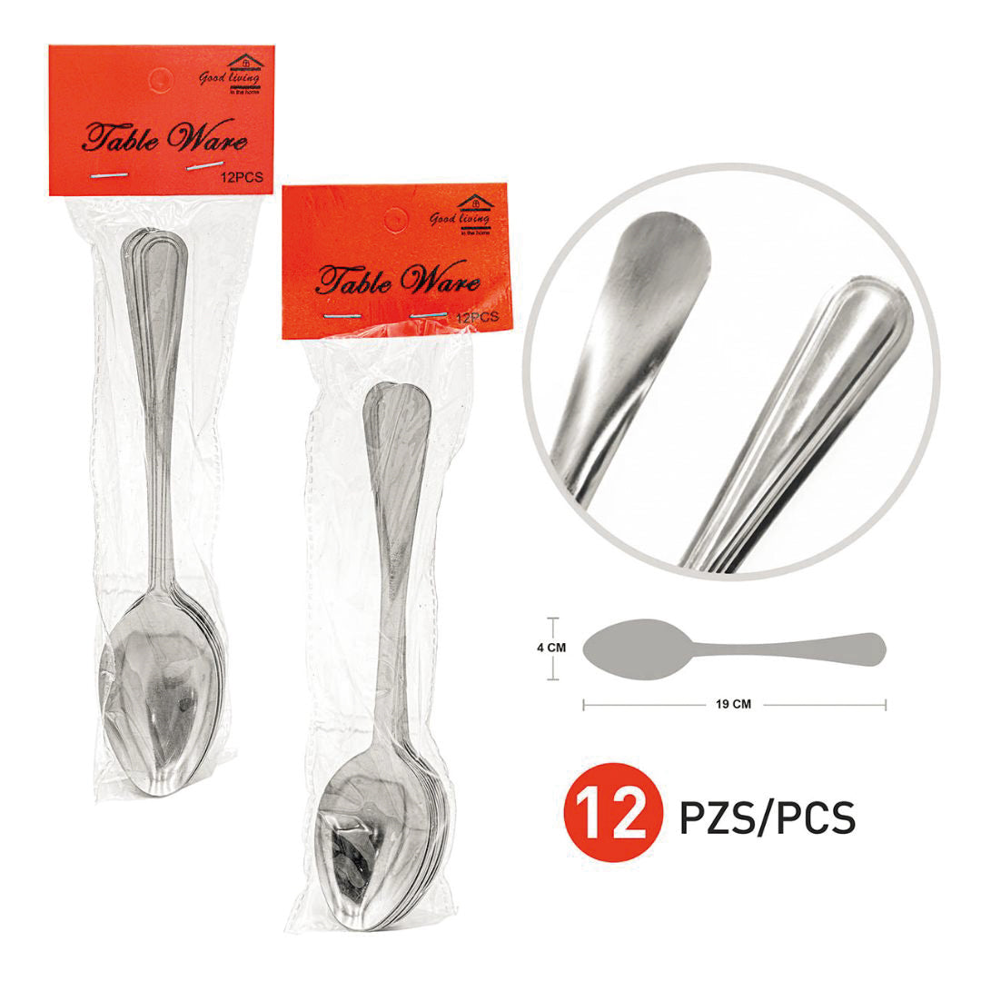CUCHARA GOOD LIVING PX12 19X4 CM (F. 50 DOC)