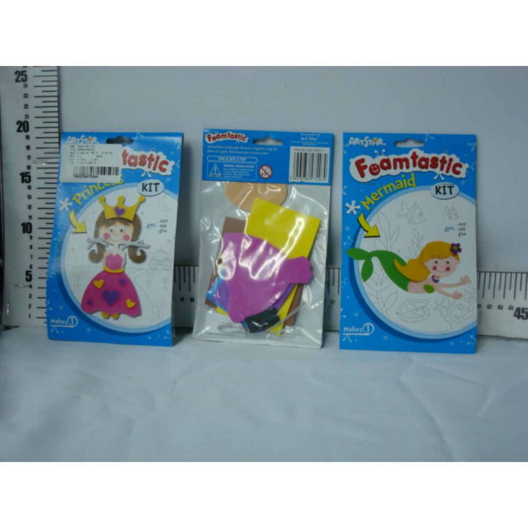 SET FIGURAS DE FOAMY ART STAR PERSONAJES P/ARMAR 3 DISEÑOS (F. 40 SETS)