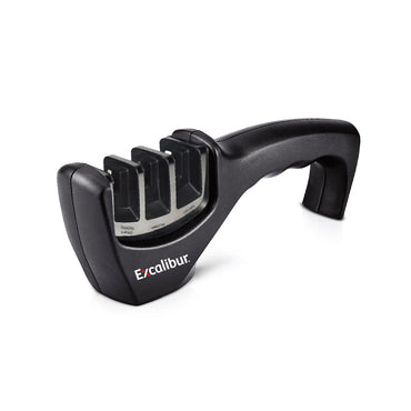 AFILADOR DE CUCHILLOS EXCALIBUR 3 RANURAS NEGRO (F. 36 PZA)