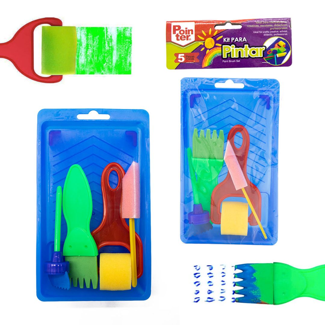 KIT P/PINTAR POINTER P/NIÑOS 5 PZAS (F. 60 SETS)