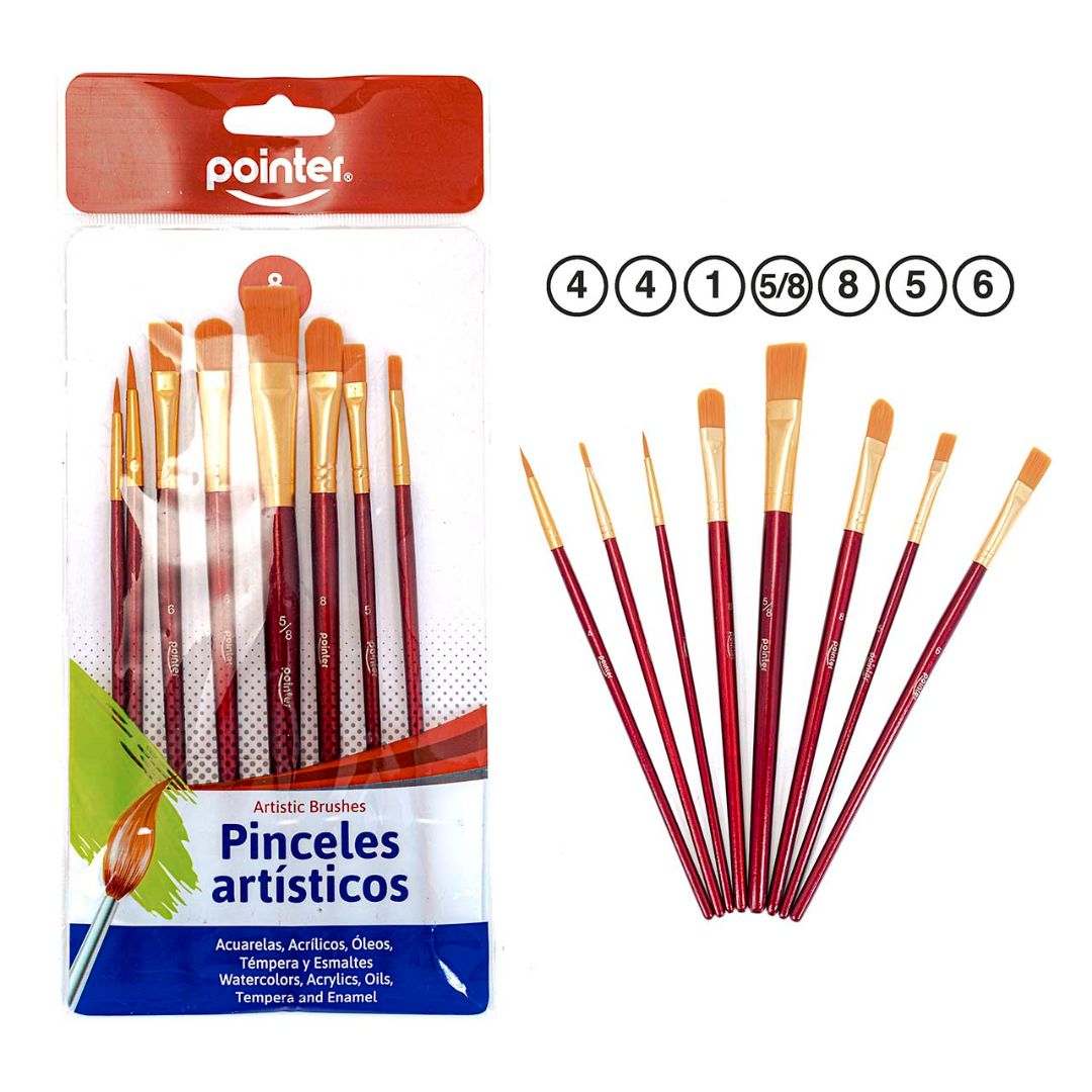 SET DE PINCELES POINTER BX8 (F. 144 SETS)