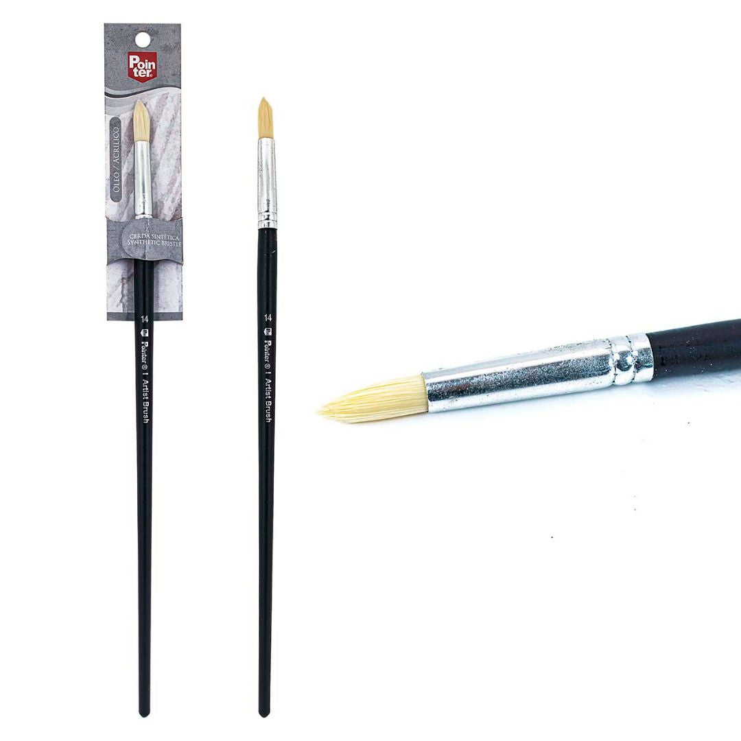 PINCEL POINTER #14 REDONDO CERDA SINTETICA BX1 (F.120 UNI)