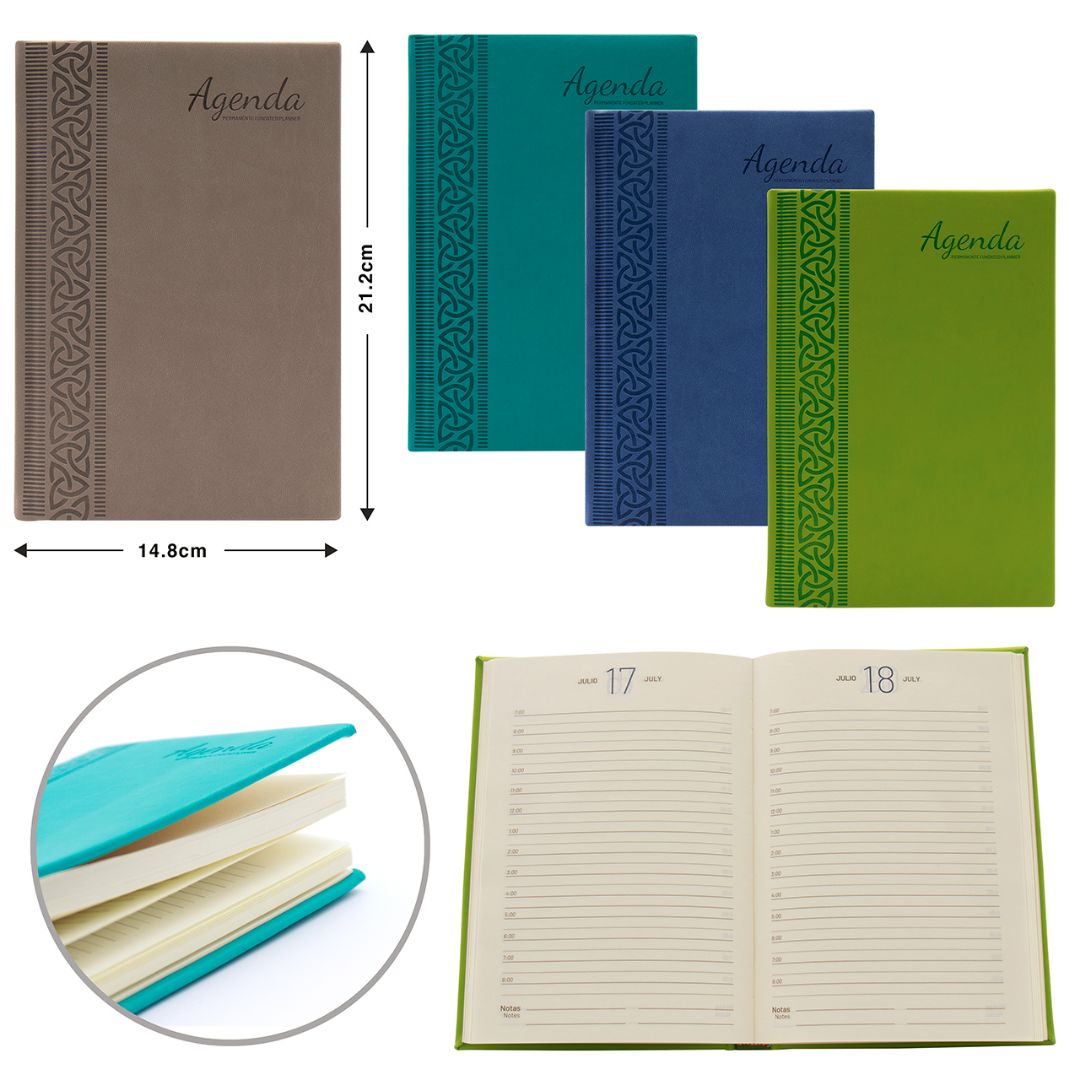 AGENDA PERMANENTE 14.8CMX21.2CM (F. 48 PZA)