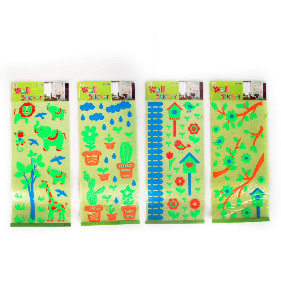 STICKERS POINTER P/PARED BRILLA EN LA OSCURIDAD (F. 168 UNI)