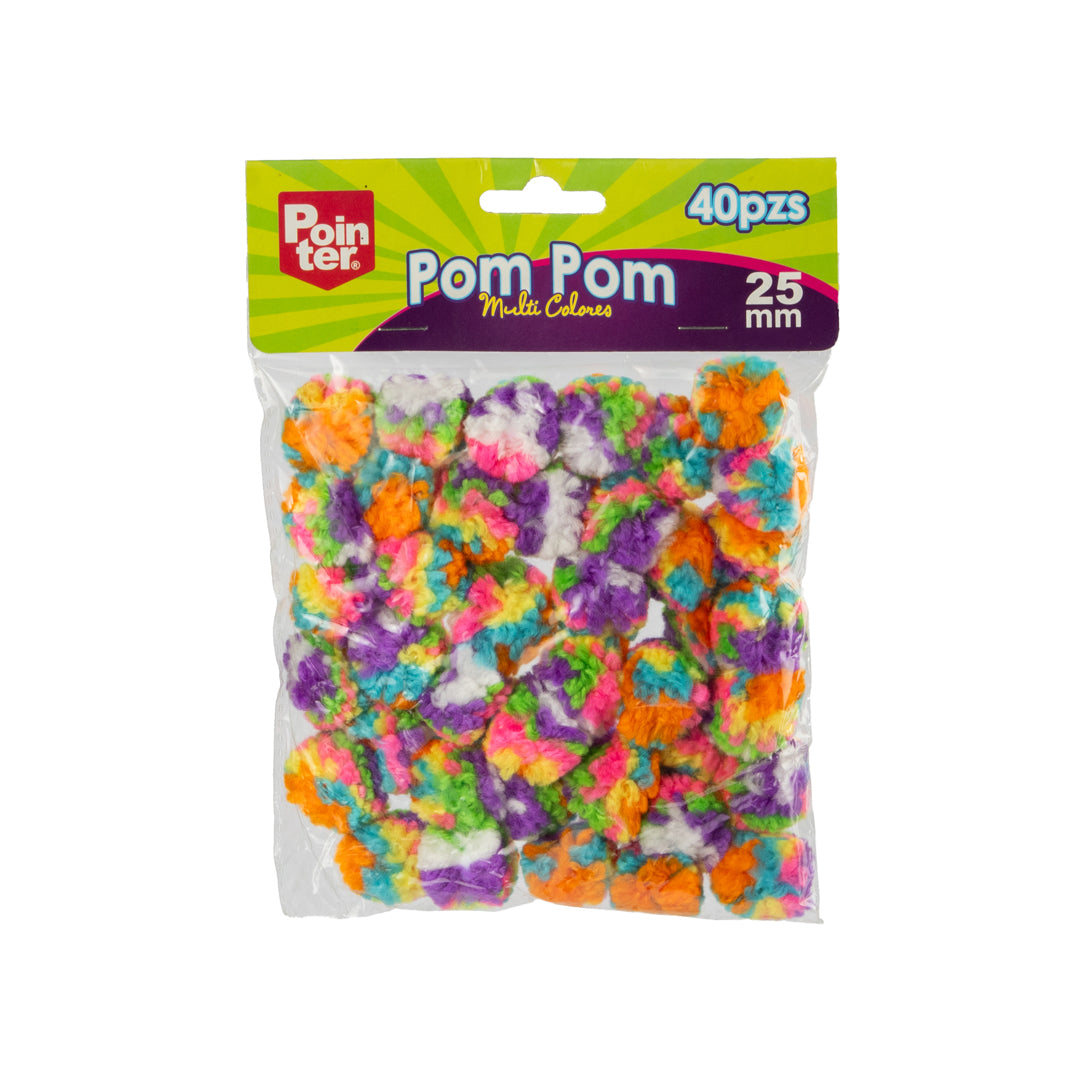 POMPONES POINTER DE COLORES BX40 (F. 240 SETS)