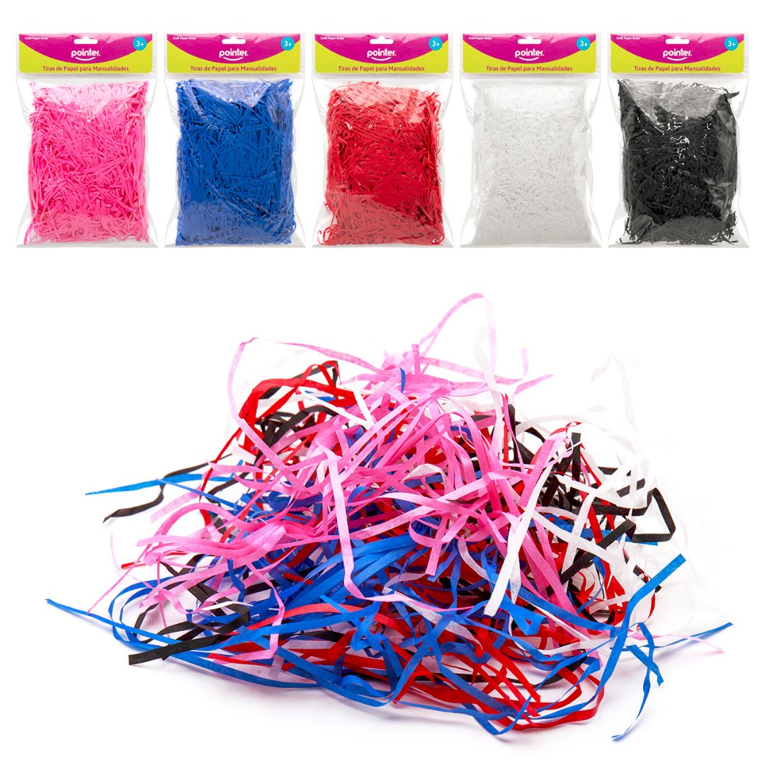TIRAS DE PAPEL POINTER 5 COLORES (F. 144 PZAS)