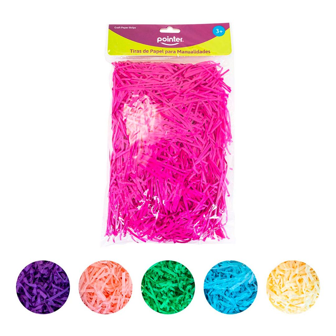 TIRAS DE PAPEL POINTER 6 COLORES (F. 144 UNI)